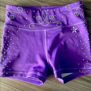 Rebel athletic youth m rhinestone short